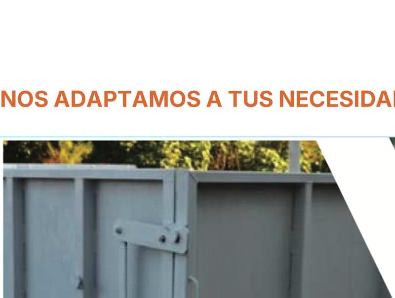 Contenedor metálico roll off de gran capacidad